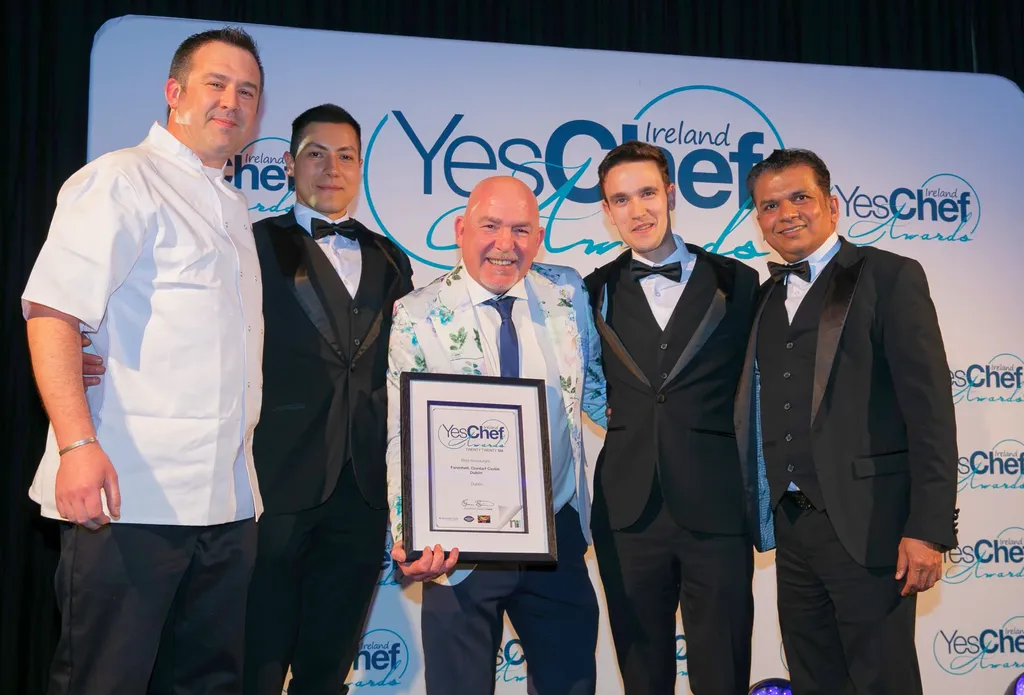 The Fahrenheit Restaurant team accepting Best Restaurant at the Yes Chef Awards 2026